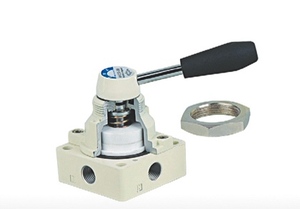 SMC Series 4HV TSV 4 Way ตำแหน่งกลางปิด Pneumatic Air Control มือหมุนวาล์ว