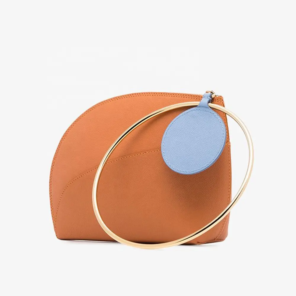 Ladies wallet wristlet purse ring detail clutch grainy textured leather women hand bags handbags