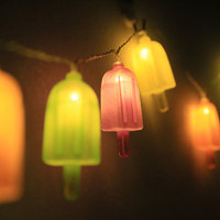 Lumières de Noël décoratives Enfants Chambre Décoration de Cône De Crème Glacée Forme Pendentif Lumières