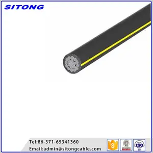 Bedekt lijn draad XLPE/PE geïsoleerde Aluminium kabel 1/0 AWG, 4/0AWG