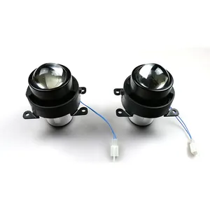 Projektör Lens LED far 12V 24V sis lambası BI-XENON projektör Lens otomatik LED sis farları