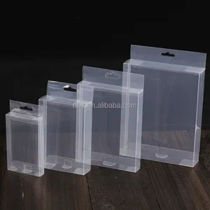 Caixa de plástico transparente fosca, pvc personalizado, animal de estimação, pp