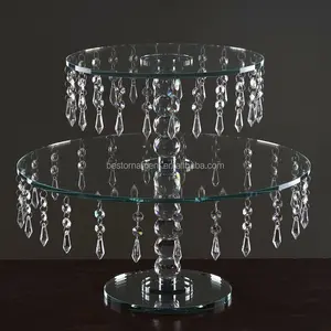 16 "Thủ Công Tròn Crystal Chandelier Phong Cách Bánh Cưới Đứng