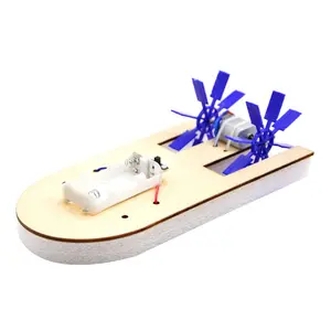 Kinderen Mini Creative Gemonteerd Schip Model Kit Diy Fysieke Wetenschap Experimenten Tool Educatief Speelgoed