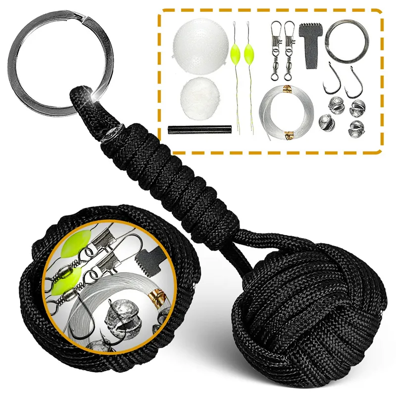 Paracord Schlüssel bund Lanyard Tactical Bush craft Survival Angela us rüstung Bester Flint Fire Starter für Bug Out Bag