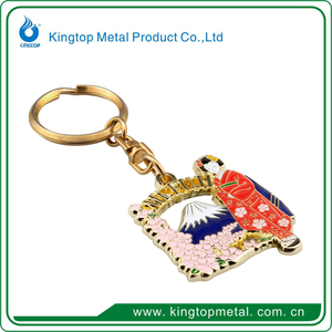 السياحية اللون تصفيح تذكارية ختم ذهبي شكل ميدالية مفاتيح معدنية ل دبي الجمل تذكارية - Product Image 3