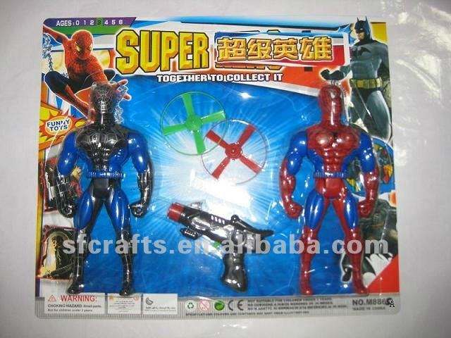 Spider-man with Light Flying Disc Gun Classic Toy - Main Image