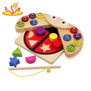 Jouets d'apprentissage en bois <span class=keywords><strong>Montessori</strong></span>-Jeu éducatif coloré pour enfants de 3 ans W13E075B - Product Image 2