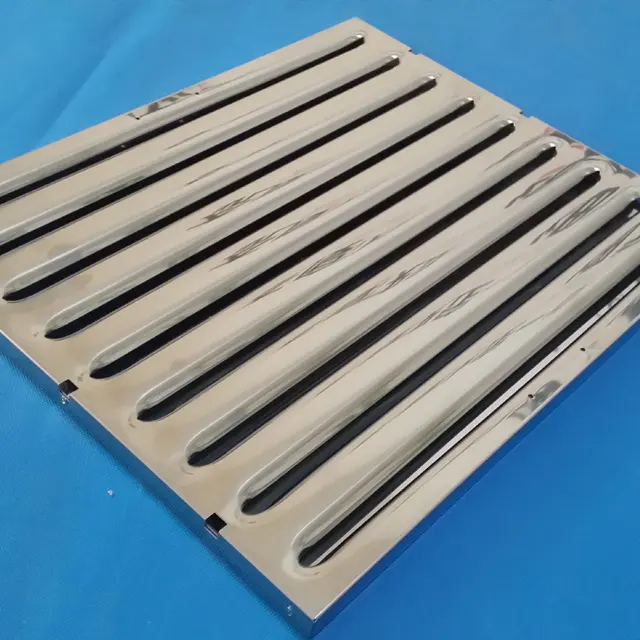 home used stainless steel kitchen hood metal baffle grease filters