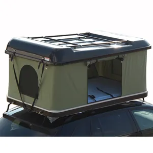 Car Roof Top Tent Oxford Canvas Aluminium Roof Top Tent Hardshell For 3-4 People Travel