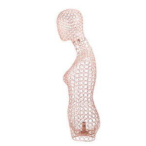 Venta al por mayor Metal Art Famale maniquí <span class=keywords><strong>modista</strong></span> vestido forma parte superior del cuerpo maniquí - Product Image 2