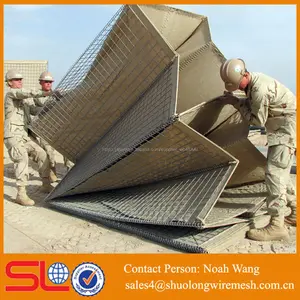 砂との軍事軍事壁hesco障壁のために使用される高品質