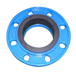 Di Ductile Cast Iron Cepat Flange Adaptor untuk PVC Pipa PE PVC Cepat Flange Adaptor HDPE PE Cepat Flange Adaptor