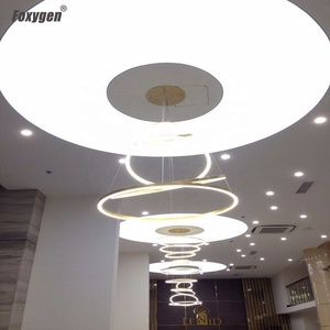 Hot Selling Home Decoration Hersteller Preis Einkaufs zentrum Design Weiß Trans lucent # PVC Stretch Decken folie - Product Image 6
