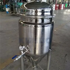 Minicervecería casera, fermentador de acero inoxidable