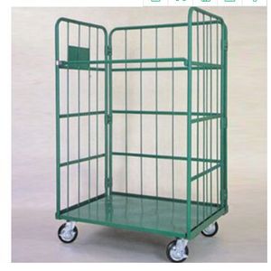 गोदाम भंडारण के लिए चार पहियों के साथ मोबाइल सामग्री रसद ट्राली - Product Image 2