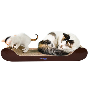 DEKU, juguetes interactivos para rascar bolas para gatitos de interior, tablas rascadoras para gatos, sofá cama de cartón con hierba gatera gratis - Product Image 3