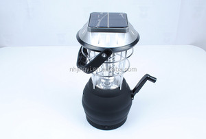 Linterna de Camping Recargable con Dinamo de Manivela, 36 LED, Energía <span class=keywords><strong>Solar</strong></span>, en Blanco, Negro y Dorado - Material del Cuerpo: ABS - Product Image 3