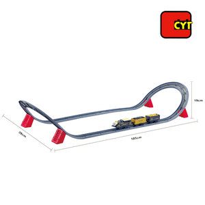 Clásico niños rompecabezas diy ranura juguetes coche de carreras <span class=keywords><strong>pista</strong></span> tren con batería - Product Image 5