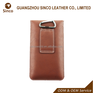 Metalen gesp mobiele telefoon holster lederen riemclip 6 inch mobiele telefoon case holster - Product Image 3