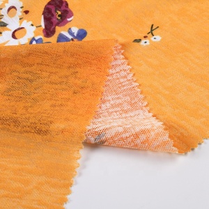 100% polyester doris orange <span class=keywords><strong>robe</strong></span> de mode petit imprimé jacquard tissu - Product Image 5