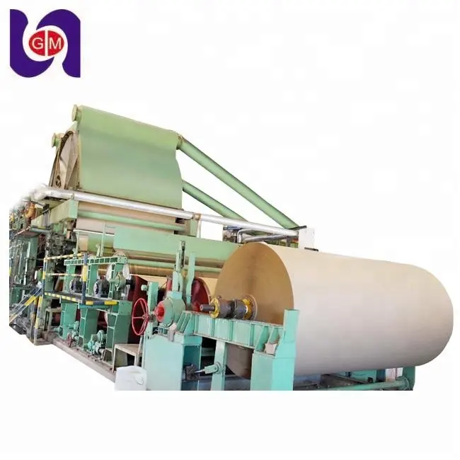 1092mm brown kraft karton lini produksi harga untuk tas dan kotak kertas roll mill dari china