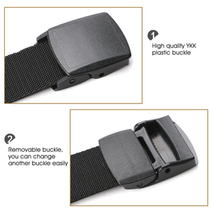 En gros En Plastique Pas De Métal Nylon Ceinture En Plastique Boucle - Product Image 3