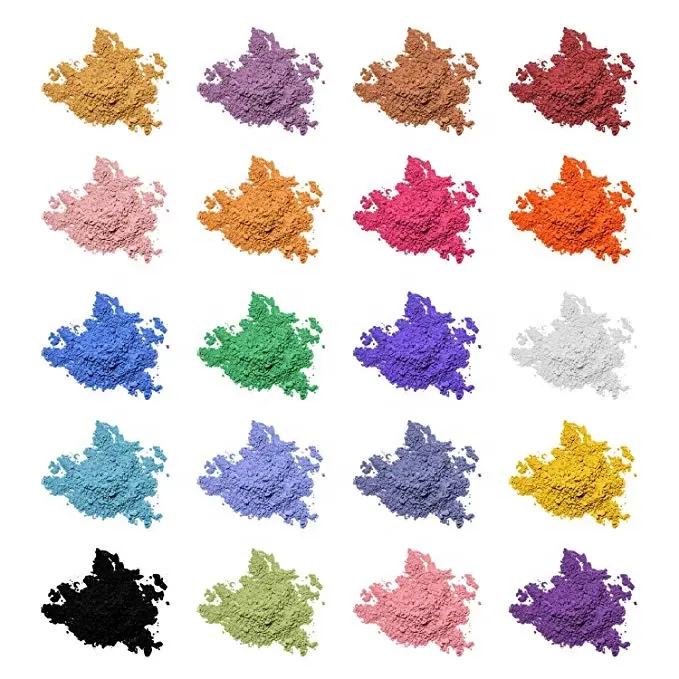Cnmi Natuurlijke Poeder Pigment Kleurrijke Dye Epoxyhars Natuurlijke Mica Parel Poeder Voor Lipgloss Zeep Maken