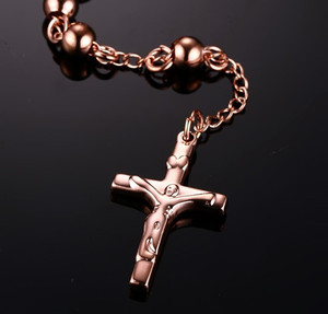 Collana <span class=keywords><strong>Rosario</strong></span> Madre Figlia in Oro Rosa 18K - Product Image 3