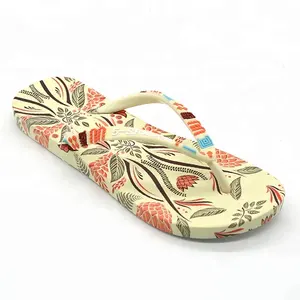 Custom Printed Promotion Beach Slippers PVC Men Flip Flops