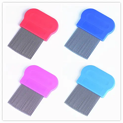 Head comb Lice Nit Comb Metal Lice Treatment with Ergonomic Handle head lice comb