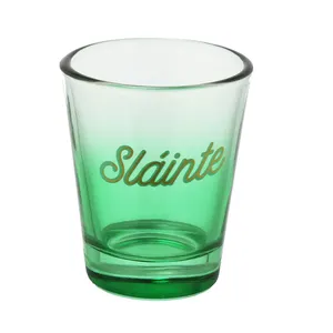 Wholesale home use drinking glassware coloured shot glass