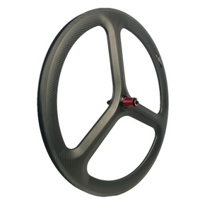 Superlogic — <span class=keywords><strong>roue</strong></span> dentelée en carbone 700C à trois rayons pour vélo de route, 50mm, fixation à 3 rayons pour bicyclette - Product Image 6