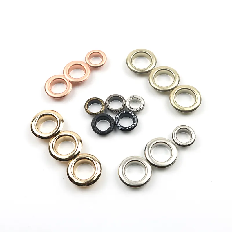 Fábrica directamente al por mayor de accesorios de prendas de vestir de anilla de Metal de latón