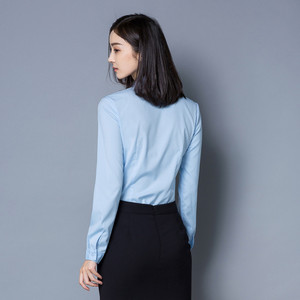 Alta calidad <span class=keywords><strong>mujer</strong></span> logotipo del oem de gran tamaño de <span class=keywords><strong>camisas</strong></span> de manga larga - Product Image 6