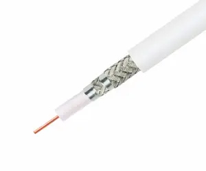 RG11 rg174 RG59 Shielded CCS CCA COPPER RG58 For TV RG6 75 Ohm Low resistance Loss Coaxial Cable