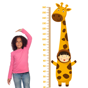 2019 New Design Pretty Giraffe Pattern Kids Height Measurement Chart Removable  Height Measurement Wall Sticker - Product Image 5