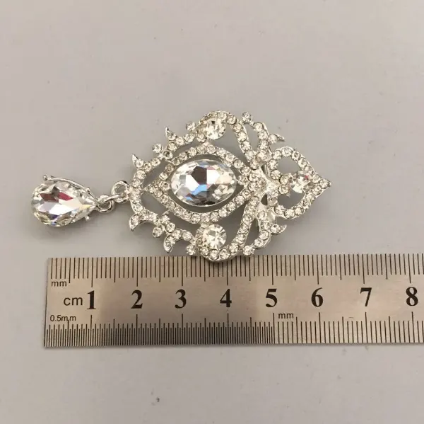 Kristall perlen jewel brosche, perlen brosche für hochzeit