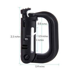 KongBo Produits de randonnée en plein air Sac à dos tactique en forme de D Crochet suspendu <span class=keywords><strong>Mousqueton</strong></span> d'escalade tactique - Product Image 2