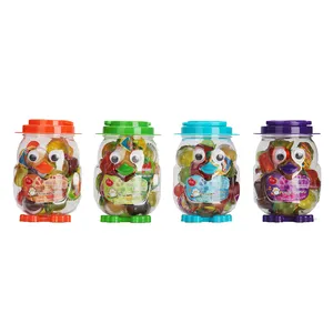 Minicrush Atacado Brinquedos personalizados pinguim Jar Mixed Fruit Sabor Fruit Jelly Candy