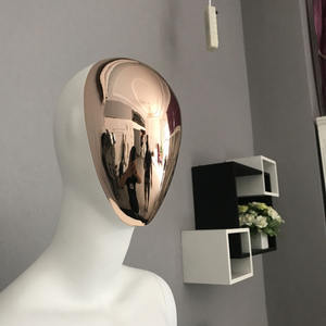 หุ่นโชว์เสื้อผ้าผู้หญิง XINJI ดีไซน์ใหม่ สีขาวด้าน แบบเต็มตัว หน้าทอง สำหรับโชว์เสื้อผ้าแฟชั่น - Product Image 2