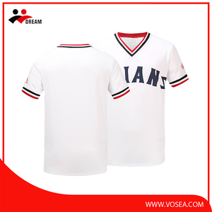 widely used english printing design white baseball jersey - Product Image 4