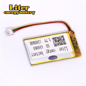 Socket 2.5-3 P 3.7 V 434060 1500 mah factory high quality lithium polymer battery rechargeable li-ion battery lipo - Product Image 3