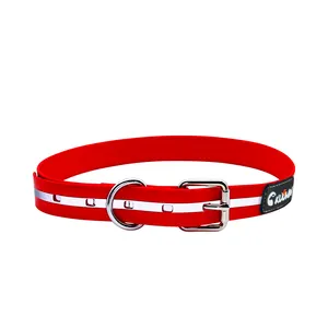 custom Waterproof Traction rope PVC Coated Reflective Clean Dog Collars for pet products