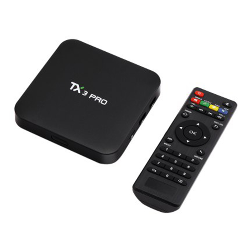 Nueva llegada de android tv box kodi tx3 pro mundo s905x amlogic caja de la tv android 6.0 tv box