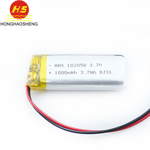 Hhs מותאם אישית ליתיום גמיש דק פולימר 1000mah 3.7v 102050 lipo ce מוסמך 1000 + מחזורים 12 חודשים אחריות - Product Image 3