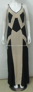 Pasos bastante larga con cuello en v barato tamaño 6 vestidos maxis en la impresión floral debajo de 40 - Product Image 1