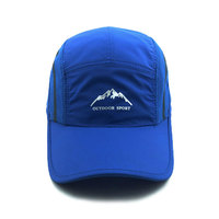 Gorra deportiva personalizada de alta calidad, gorra para correr en seco, gorras negras de microfibra, gorra de conductor de camión transpirable Unisex