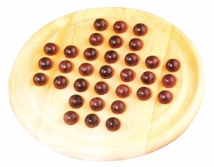 Juego de Solitario Clásico de Madera Natural para Adultos, Entretenimiento Familiar - Product Image 2