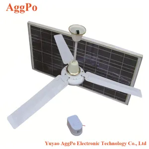 12 V & 220 V 56 "vỏ kim loại bảo vệ môi trường quạt trần, năng lượng mặt trời năng lượng dc biến tần số ba-lá quạt trần